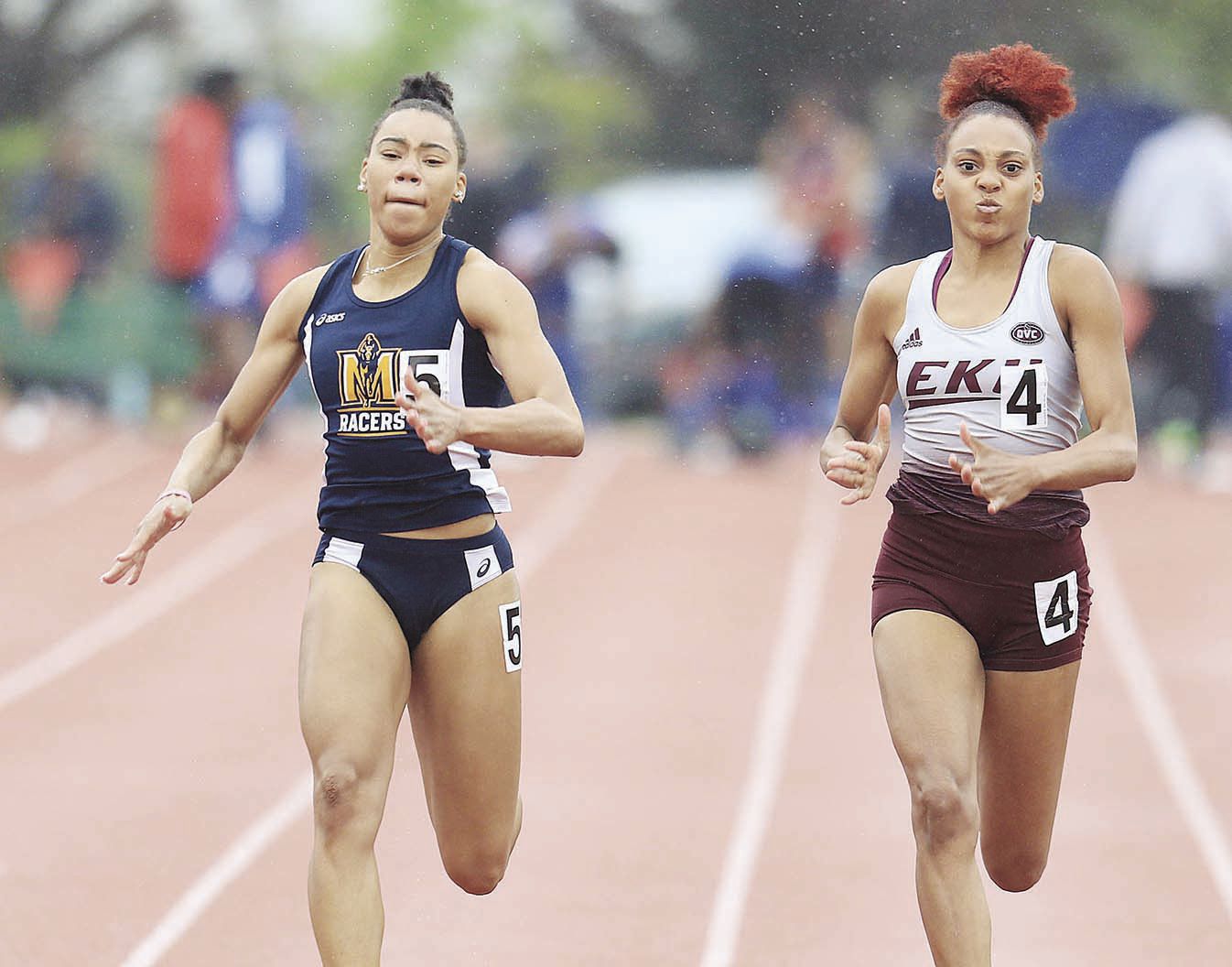 Tamdra Lawrence 100-meter race